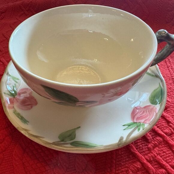 Vtg Franciscan Ware Desert Rose Tea Coffee Cup Saucer Set. made in England - Picture 2 of 8